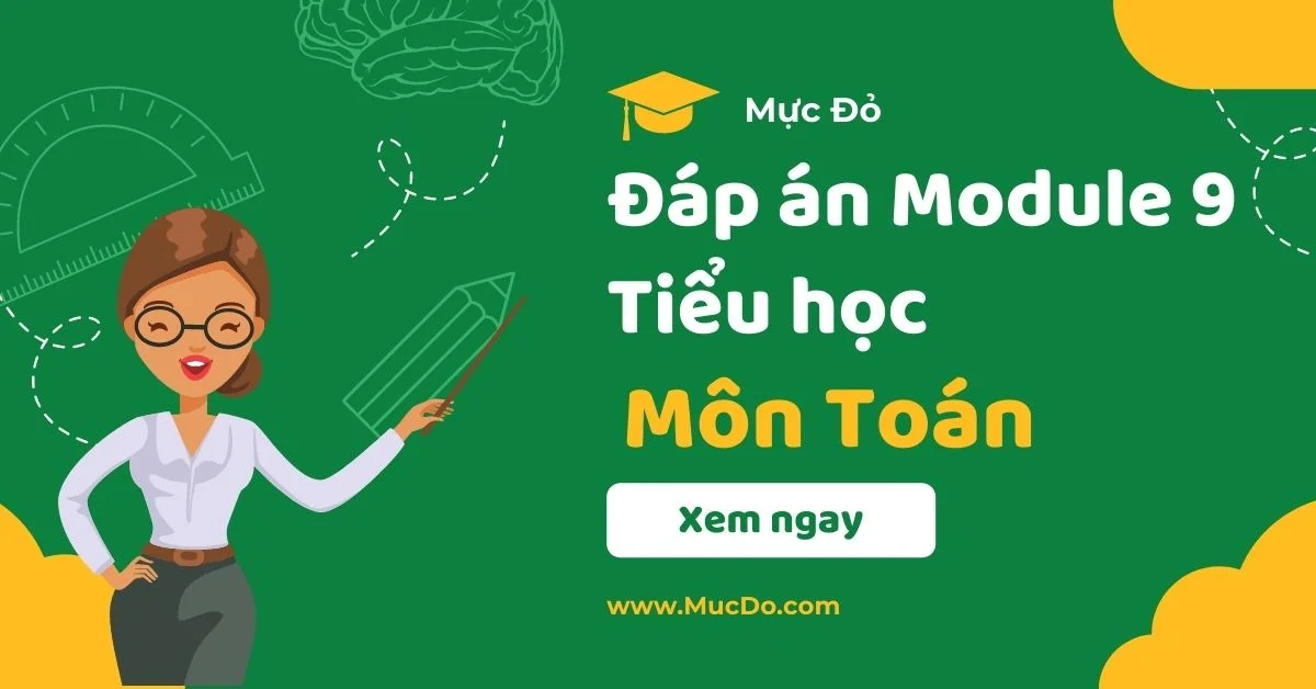 Đáp án trắc nghiệm Module 9 Tiểu học môn Toán
