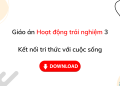 Giáo án Hoạt động trải nghiệm 3 Kết nối tri thức cả năm Giáo án Hoạt động trải nghiệm 3 Kết nối tri thức cả năm