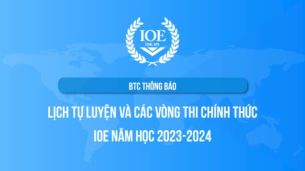 Lịch Thi Chính Thức IOE Năm Học 20232024 Mực đỏ